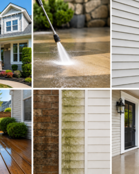 Exterior property maintenance and house washing services in Kingston